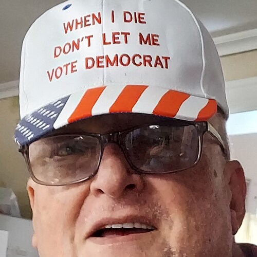 Life long Pres. Truman Democrat
Being a Patriot doesn't make you a White Supremacist!  Vegan eating dairy & meat 🍖 dail...