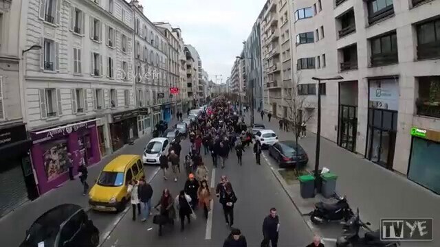 Drone footage of the protest against covid tyranny.