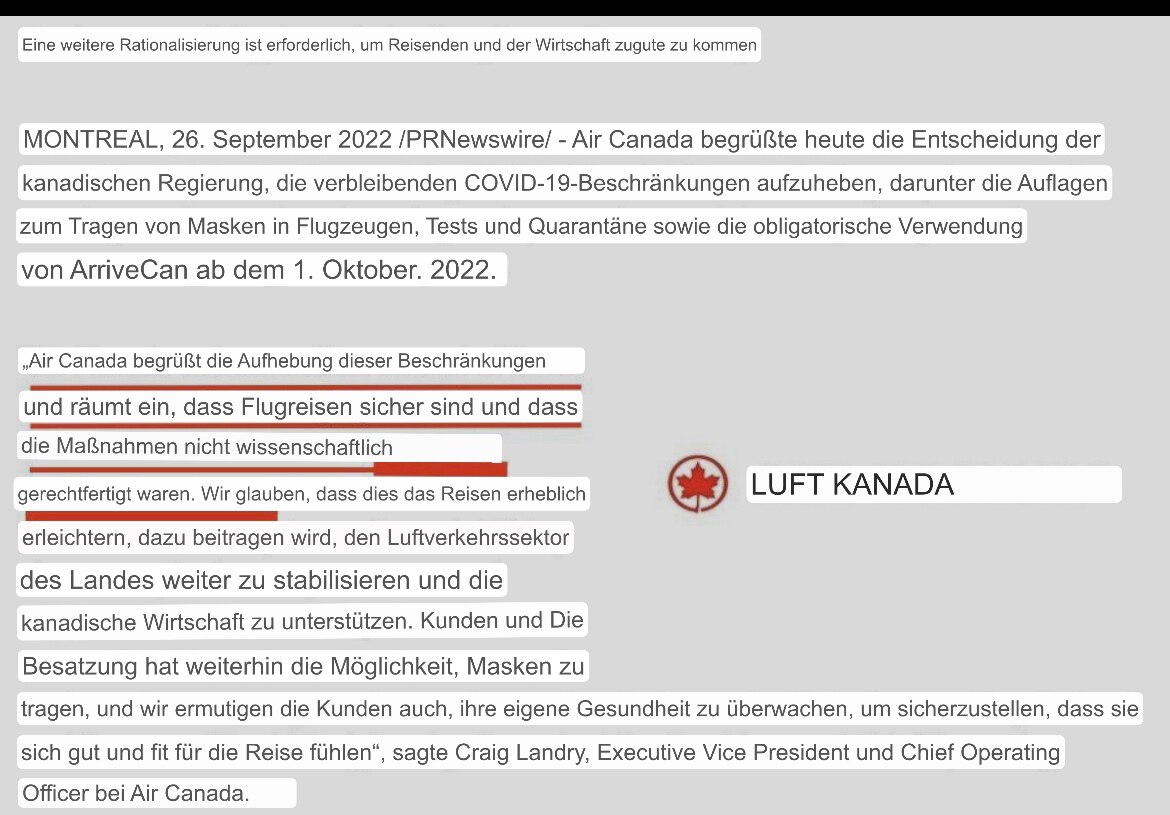 Air Canada begrüßte heute die Entscheidung der Kanadischen
Regierung, die verbleibenden COVID-19-Bes...