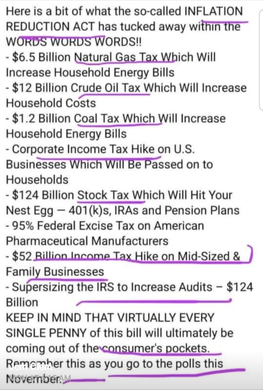 Inflation reduction act my butt! 😡