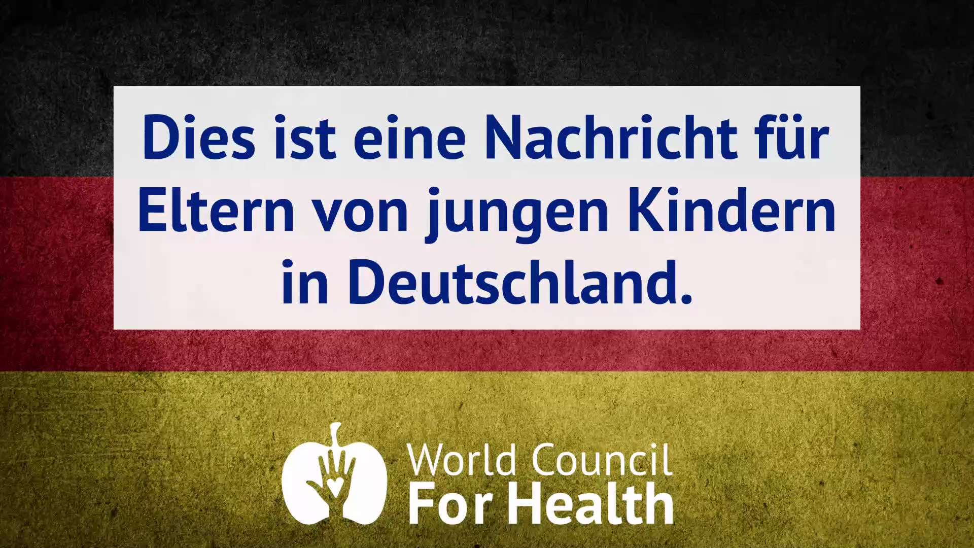 Wichtige Nachricht an Eltern vom World Council for Health

Bitte bedenken Sie die Gefahr der Impfung...