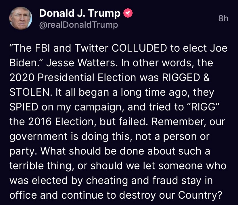 More President Trump: 

