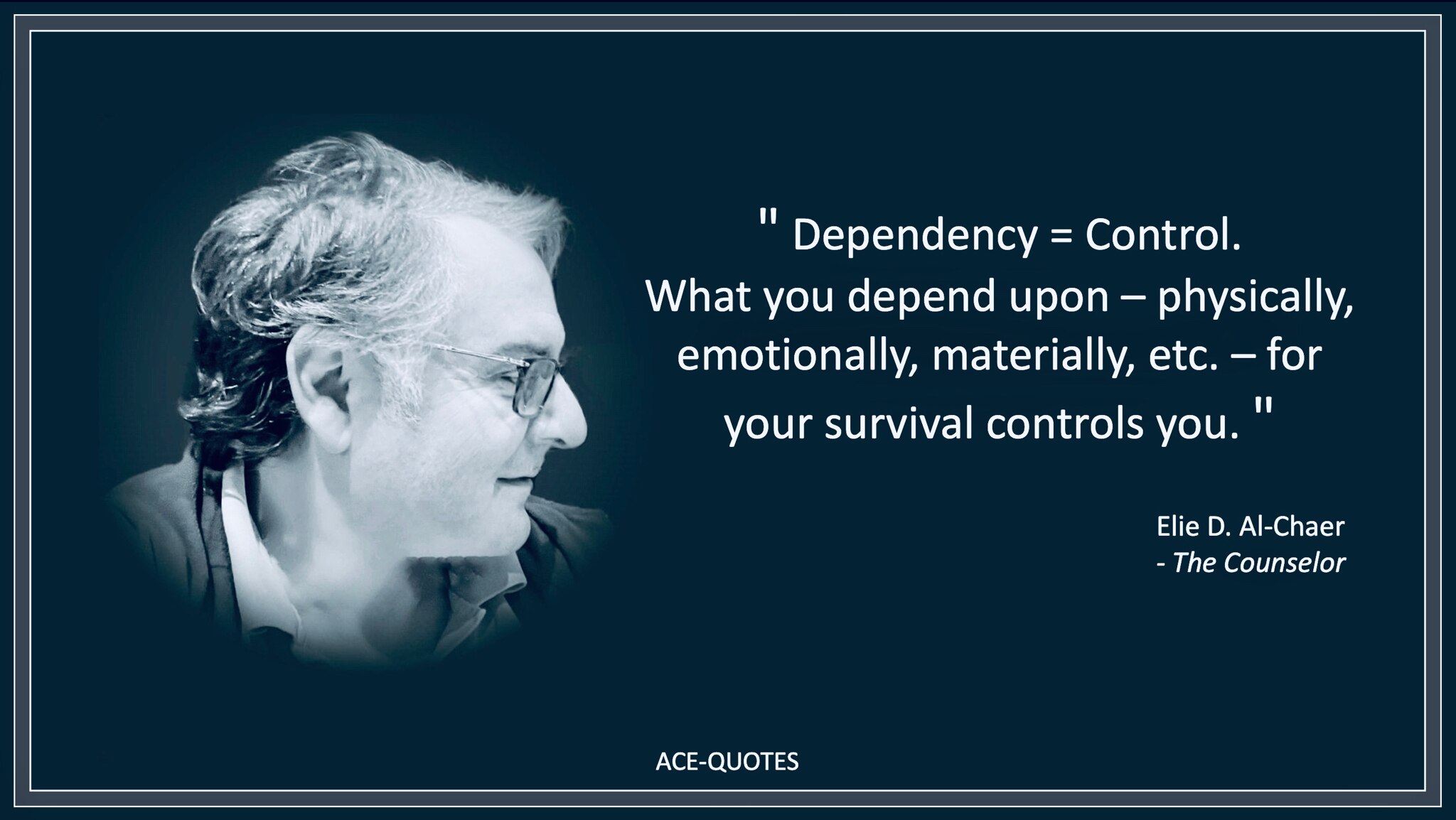 Every time you allow yourself to be dependent upon or bound by an understanding, a commitment, or a ...