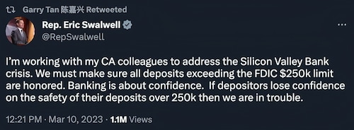 Hey Swalwell NO BAILOUT…get the VCs to cover it …not MAGA

