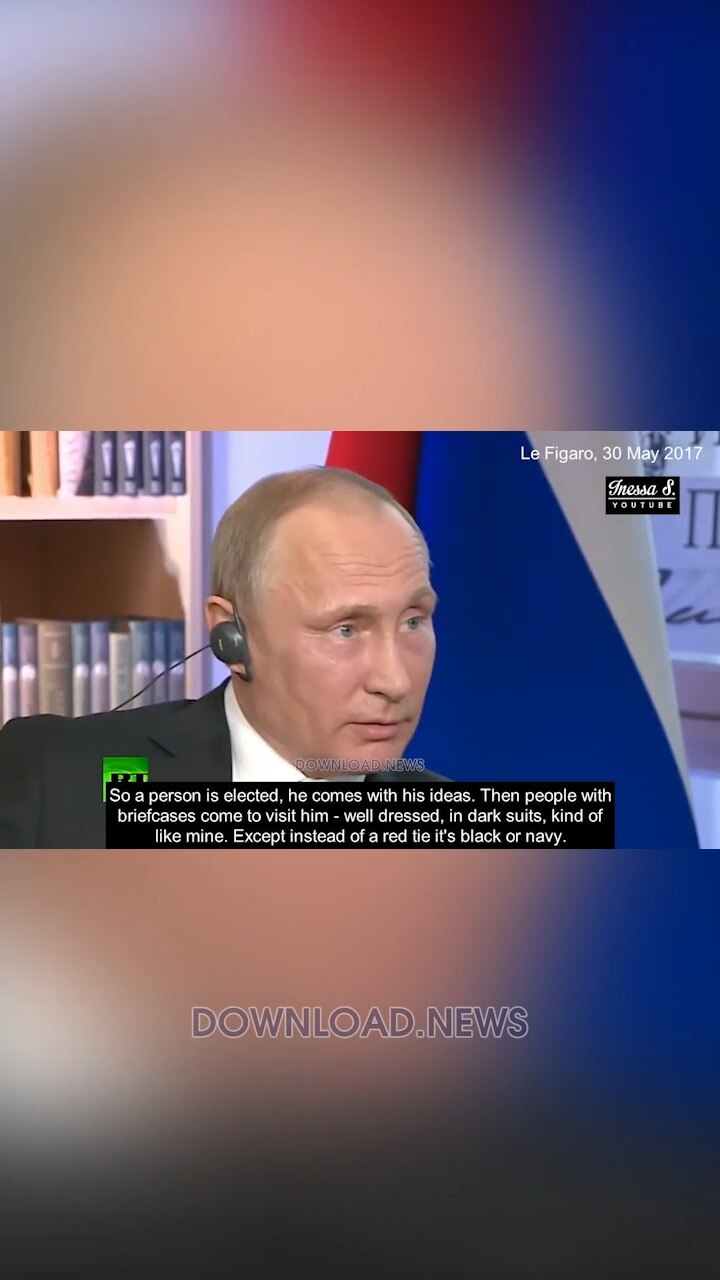 Putin: Men In Dark Suits Rule America
full video on rumble, DNLD.NEWS/LINKS 
#saveamerica #maganews ...