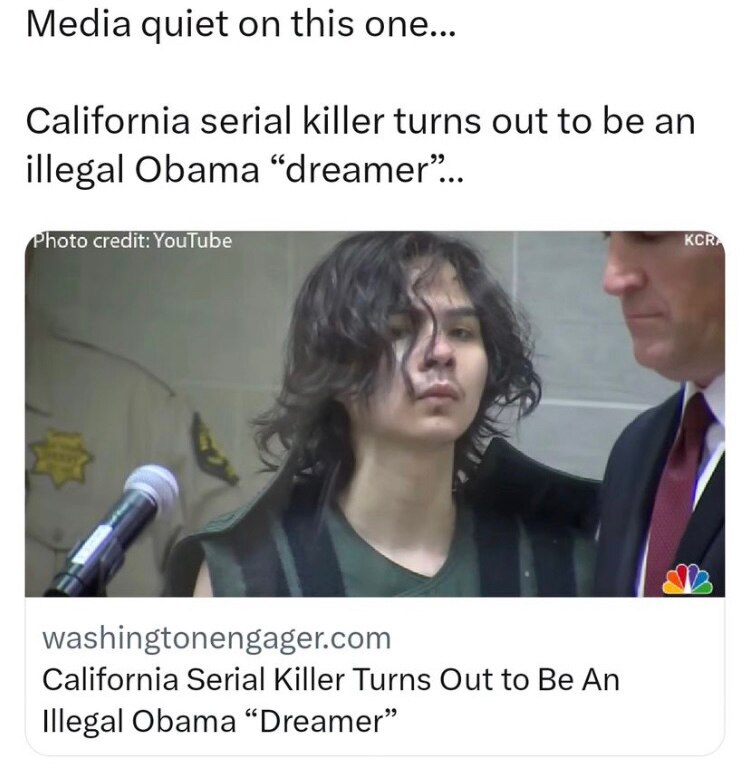  The first of tens of thousands of murders. Obama / Biden , let them all in. 

