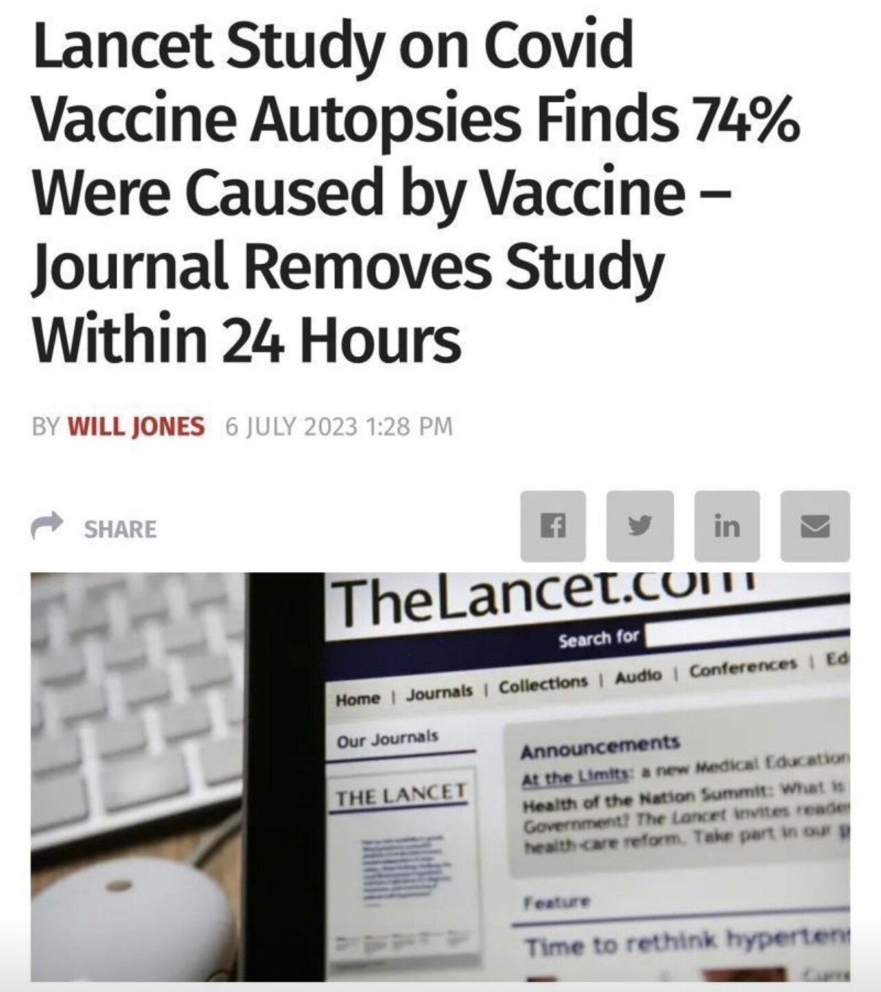 https://dailysceptic.org/2023/07/06/lancet-study-on-covid-vaccine-autopsies-finds-74-were-caused-by-vaccine-journal-removes-study-within-24-hours/