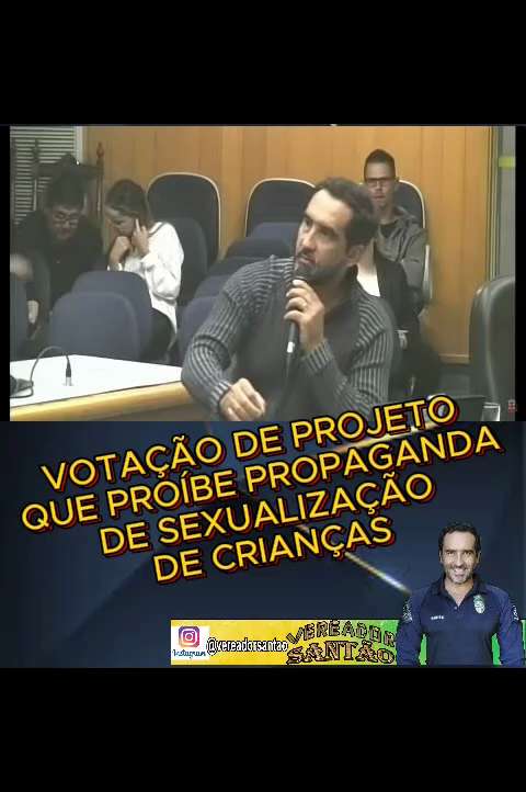Votei a favor de projeto que proíbe PROPAGANDA com conteúdo de SEXUALIZAÇÃO de CRIANÇAS. Não sou hip...
