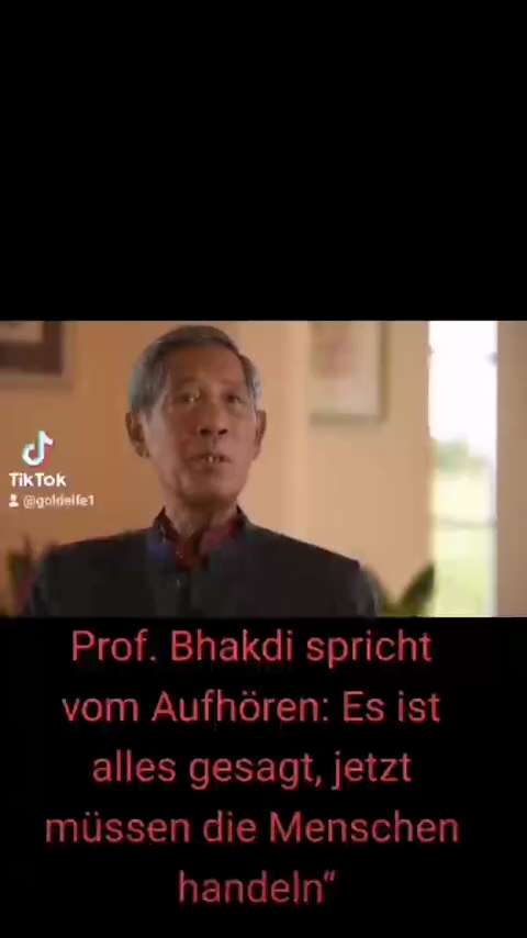 Professor Bhakdi's letzter Appell an Alle

"Es ist Alles gesagt, jetzt müssen die Menschen handeln" ...