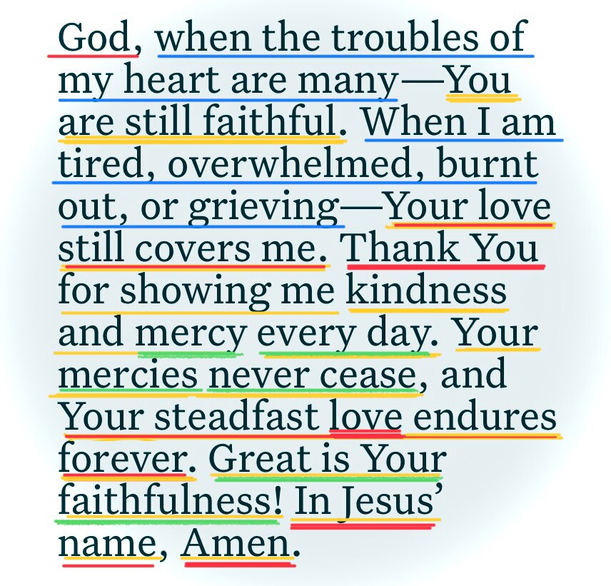 GREAT IS GOD’s FAITHFULNESS  

