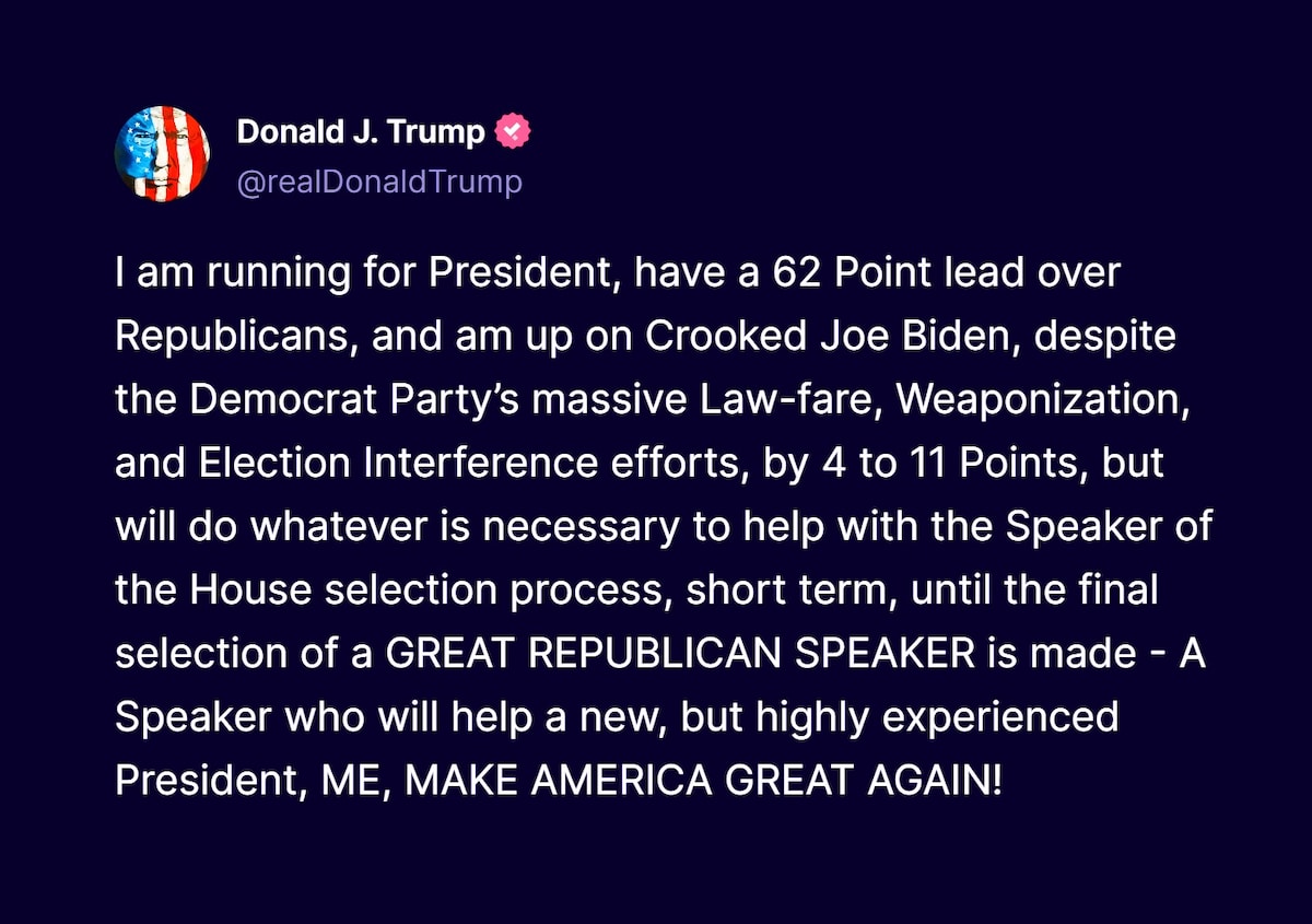 View il Donaldo Trumpo's post on GETTR. Join the discussion, share your thoughts, and connect with the community.