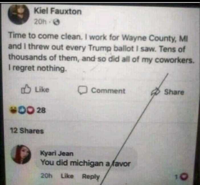 THIS BITCH JUST TOLD ON HERSELF AND THIS IS 💯 AGAINST THE LAW! 
LOCK HER THE FUK UP NOW!! 
PIECES O...