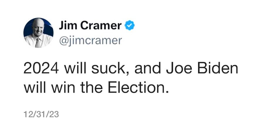 IT'S GONNA BE A GREAT YEAR!!!🥳🤣🤣🤣#InverseCramer