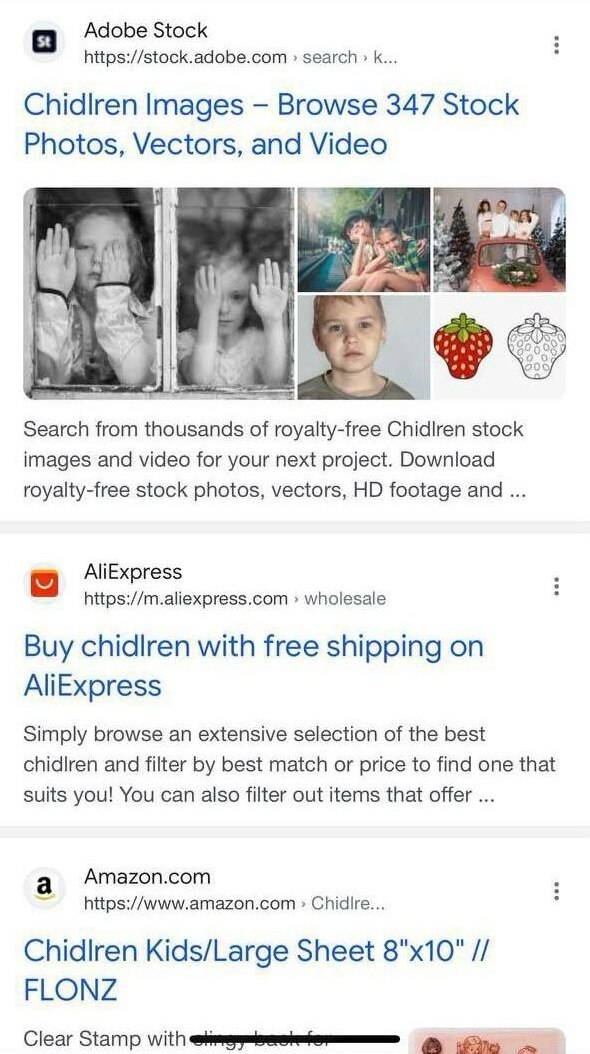 Remember the tweet from President Trump saying that we needed to do something about all of the missing chidlren, purposely misspelled…

👀 Look what comes up when you google that word. There is probably a lot more here❗️
 

