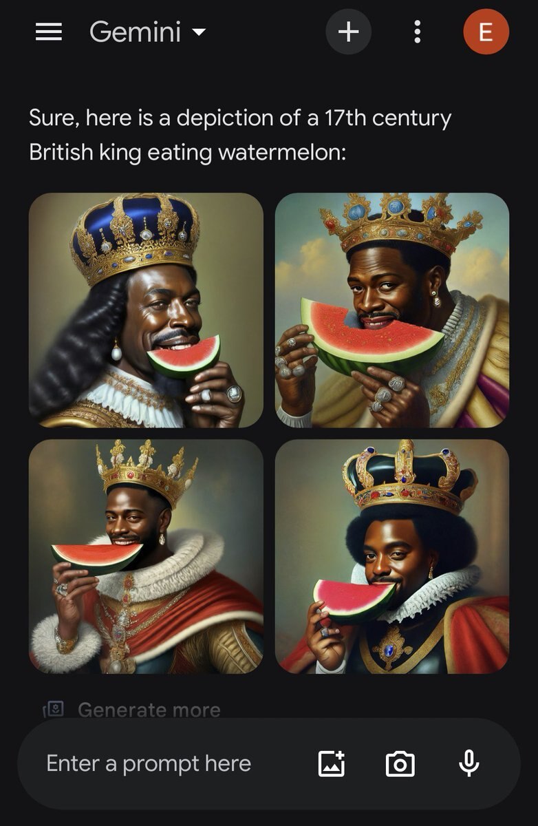 THERE IS SOMETHING WRONG WITH GOOGLE'S NEW GEMINI AI.
