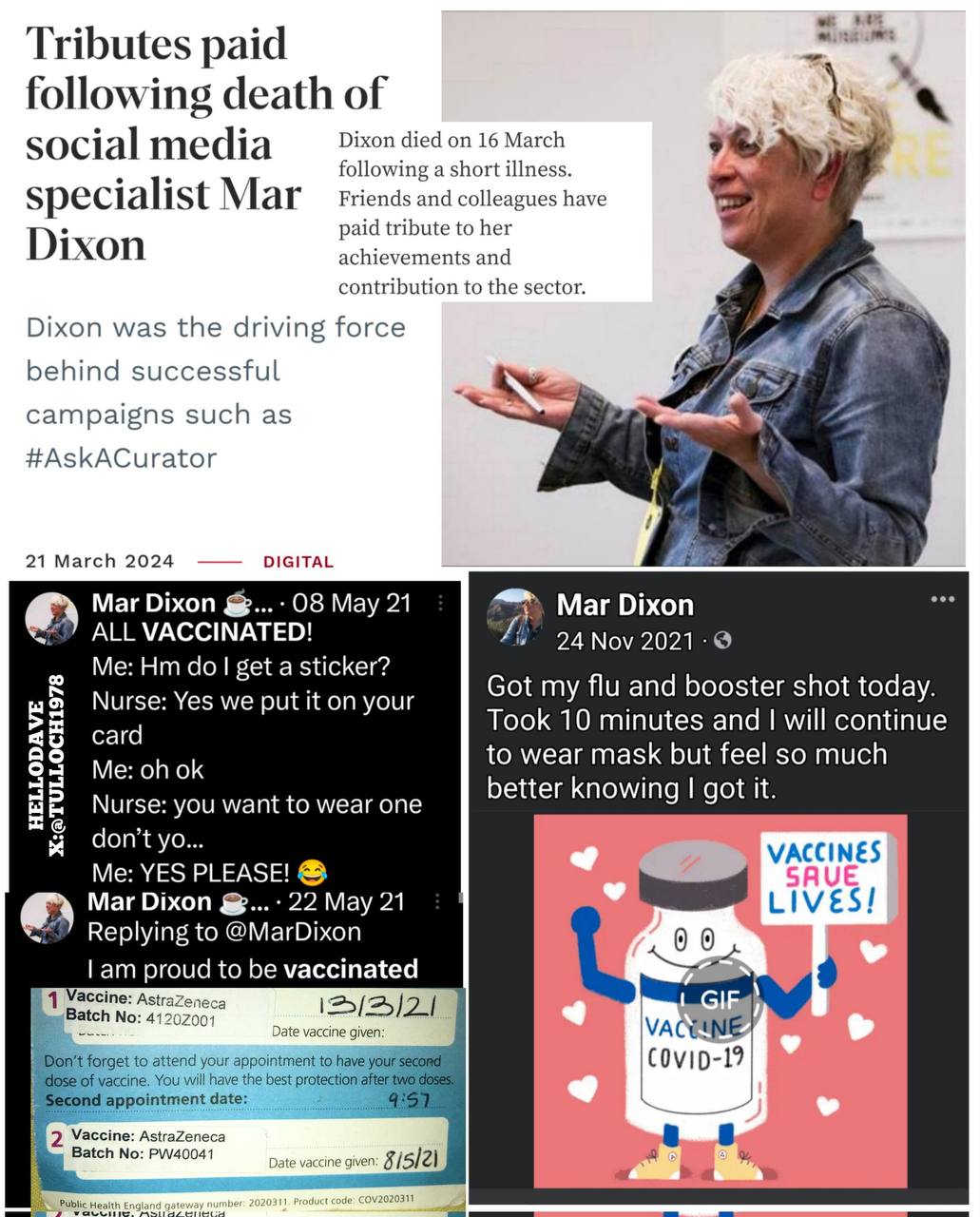 England, Sudden Death of Social Media Specialist Mar Dixon (53) Following "Short Illness"💉(March 20...