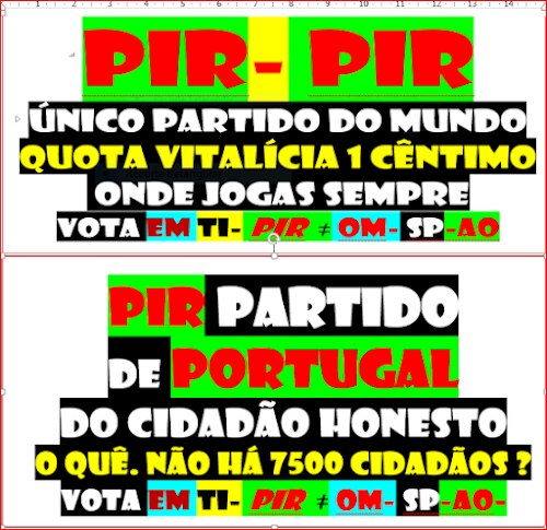 250324- PIR o partido em formação-NÃO DÊ EXPLICAÇÕES EXCESSIVAS-os amigos que não conheço--ifc-pir--2DQNPFNOA-HVHRL
https://verdade-rigor-honestidade-diferente.blogspot.com/2017/01/250117-pir-o-partido-em-formacao-nao-de.html
UNIVERSO PÉS NO CHÃO FECHA
OUVIDOS ABRE OLHOS
DCLEAPG
https://gettr.com/post/p30uh73a81e 
COM tanta treta dos tretas 
tornei-me ateu com excepção de DEUS
VOTA HVHRL EM TI ACABA CORRUPÇÃO 
NINGUÉM SUBORNA 10 MILHÕES 
REGRAS DO JOGO
JURO
https://gettr.com/post/p30h676c2db
LEGALIDADE DEMOCRÁTICA
CANDIDATOS POR SORTEIO TODOS IGUAIS PARA NÃO FICAR REFÉM 
VIOLAÇÃO DA CRP LEI 34/87 
https://www.pgdlisboa.pt/leis/lei_mostra_articulado.php?nid=281&tabela=leis
EDD SÓ CONTARAM PARA VOCÊ
OQDS DITADURA 
LIBERDADE
https://gettr.com/post/p31zj4o63bf

2DQNPFNOA
