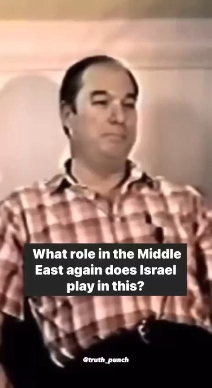 Bill Cooper about Israel's role in the Middle East:

“Israel was created as the instrument to bring ...