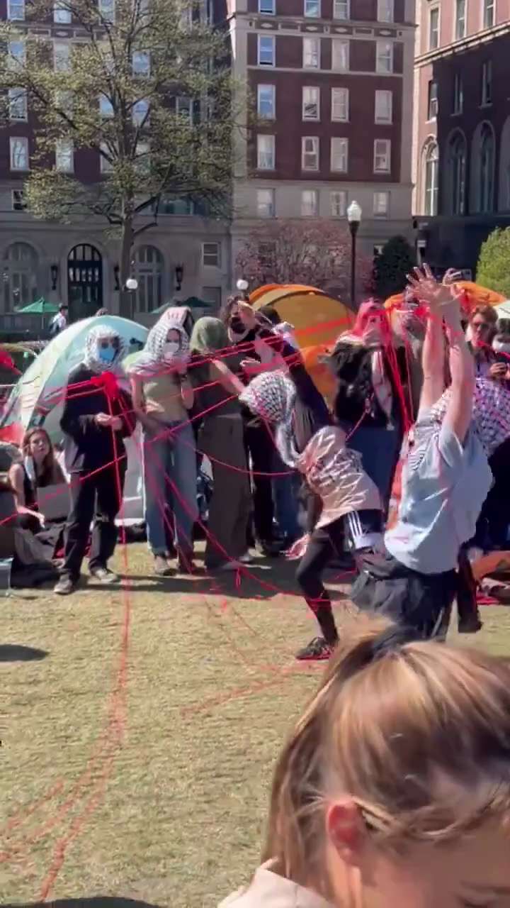 It's a cult. Yesterday was BLM, today is Palestine.
