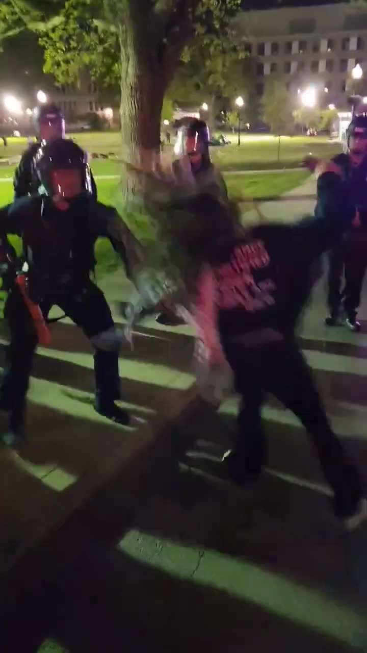Cops battle Pro-Hamas protestor at Ohio State
