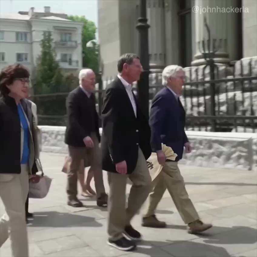 ▪️Mitch McConnell meeting Zelensky in Kiev, Ukraine… with John Cornyn trailing behind … these people...