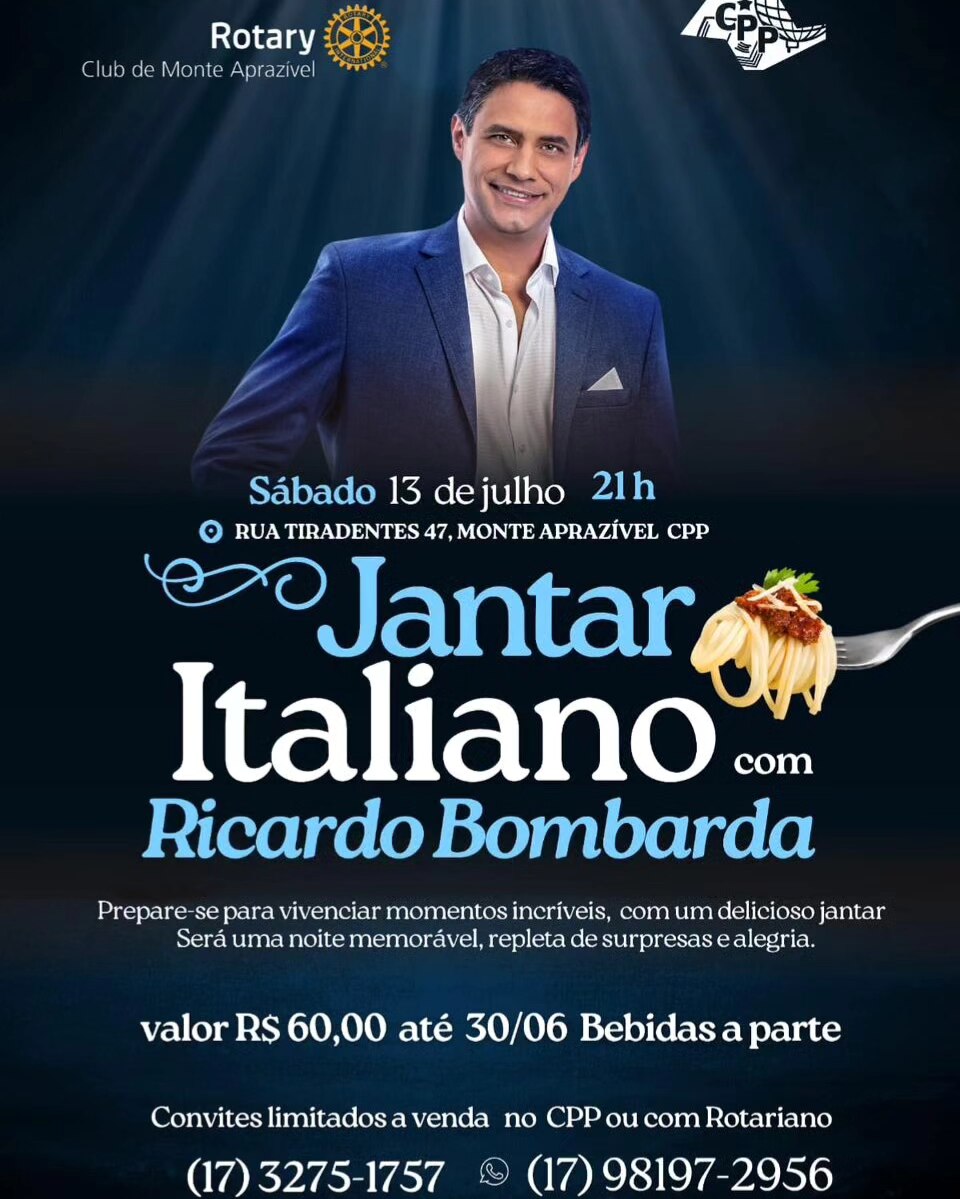 O Rotary Club de Monte Aprazível, em parceria com o Centro do Professorado Paulista (CPP) irá realiz...