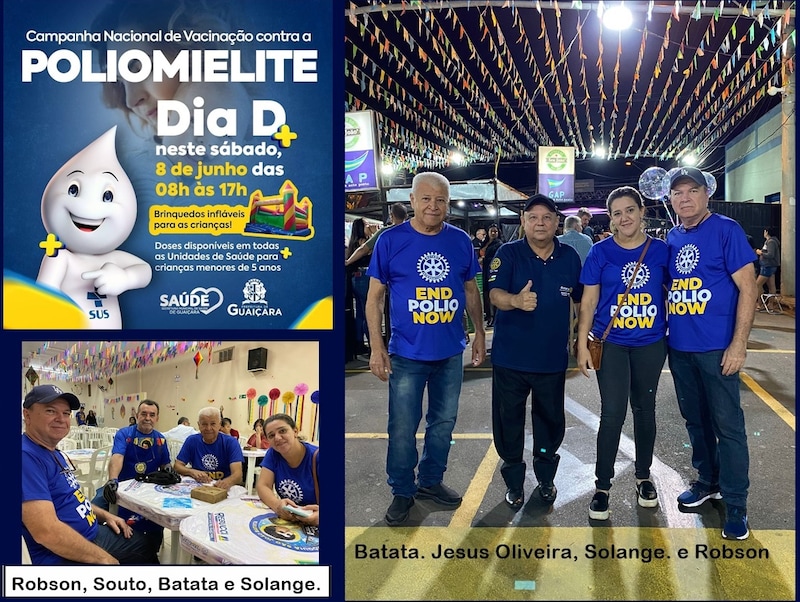CAMPANHA TODOS CONTRA A PÓLIO

Rotary Club de Guaiçara presente na 100ª Festa de São João Batista 20...