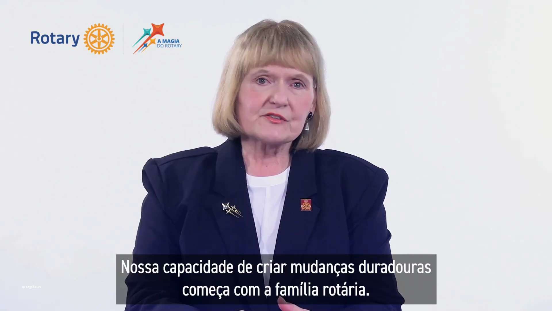 A Pres. 2024-25 do Rotary International, Stephanie Urchick, convoca a família rotária para seguir o ...