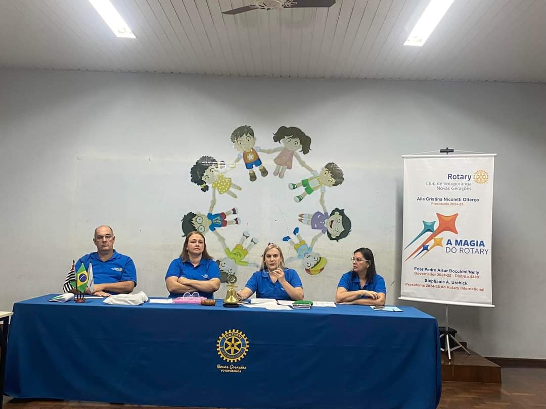 Texto do Rotary Club de Votuporanga - Novas Gerações:

Começando com o pé direto a nova gestão . 
1ª...