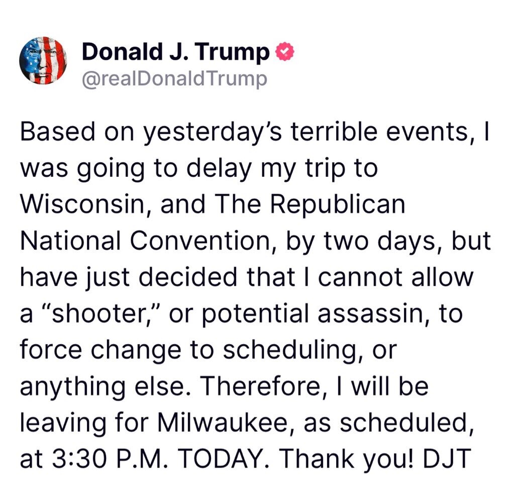 Omg, this man never stops! He’s a fighter, a hero, a miracle! 
God bless and protect President Trump...