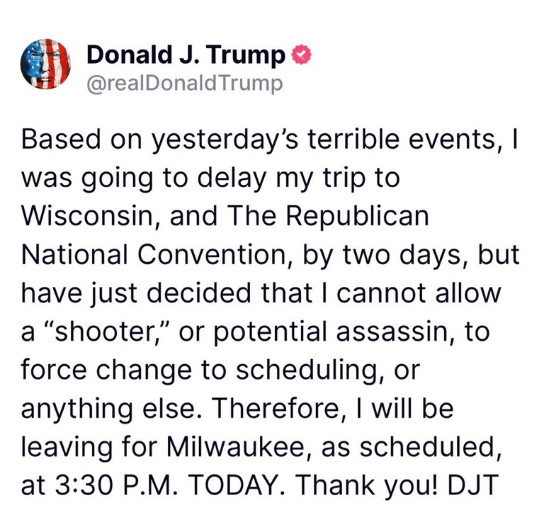 Omg, this man never stops! He’s a fighter, a hero, a miracle!
God bless and protect President Trump! 🙏🇺🇸✝️