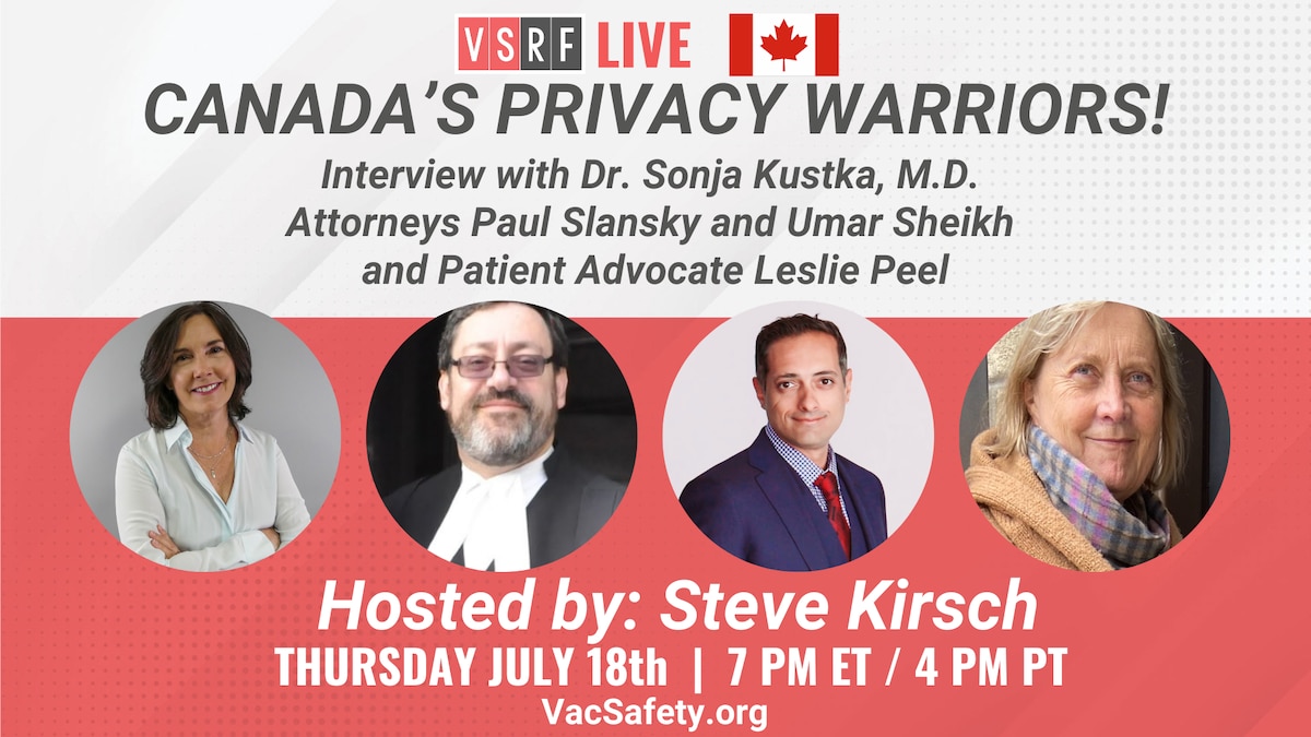 This week on VSRF LIVE Steve speaks with Canadian physician Dr. Sonja Kustka, whose license is curre...