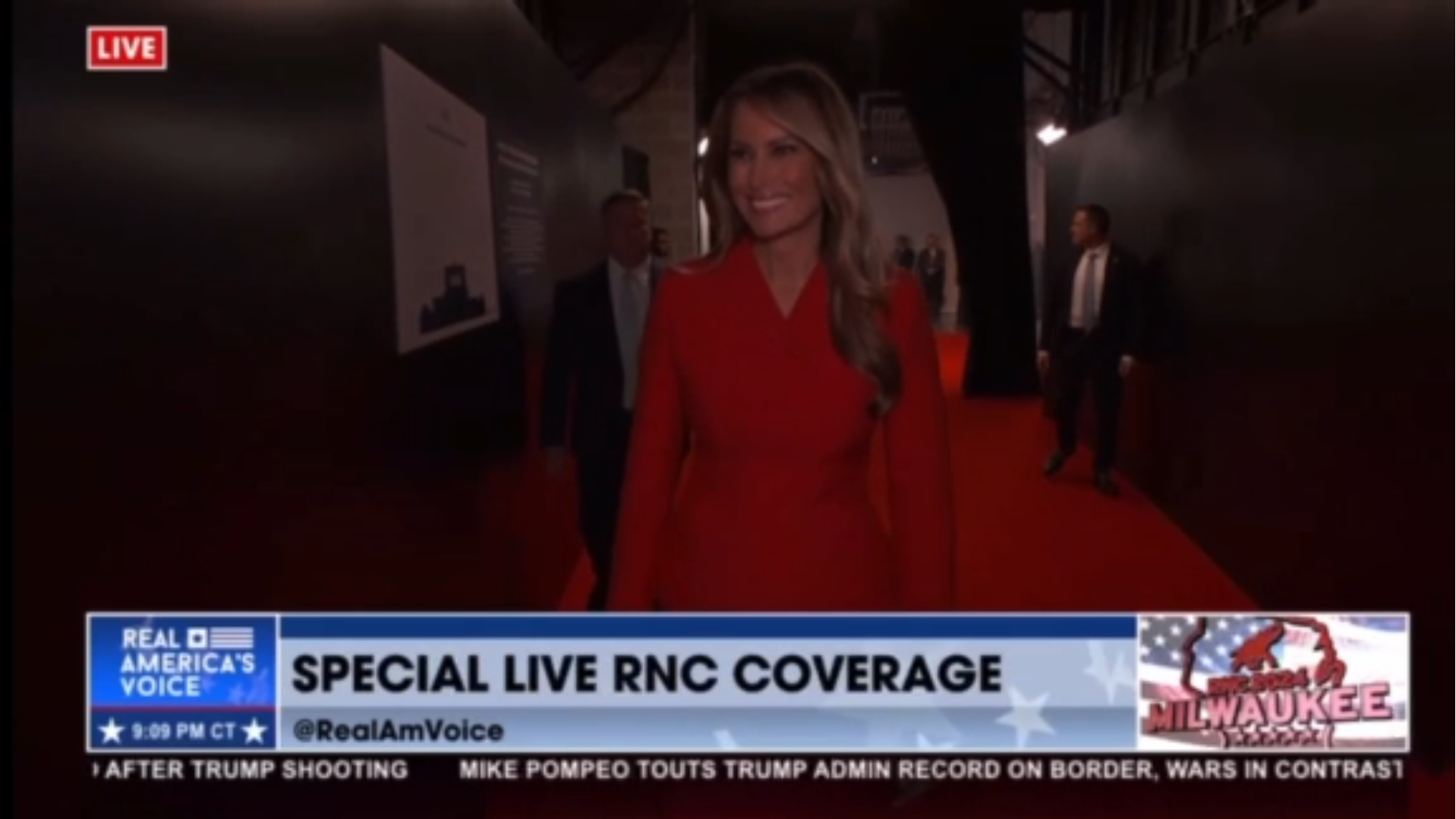 The lovely #MelaniaTrump at the #RNC.
(Footage edited together from @RealAmVoice content, music: Natasha Owens' "Trump Won," covered by moi [fischarper.com/trump-won])