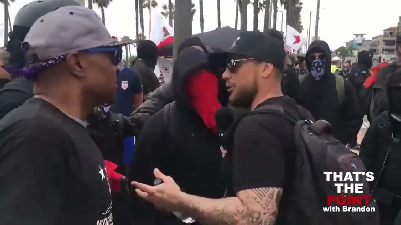 Antifa versus one American Patriot 😂 

