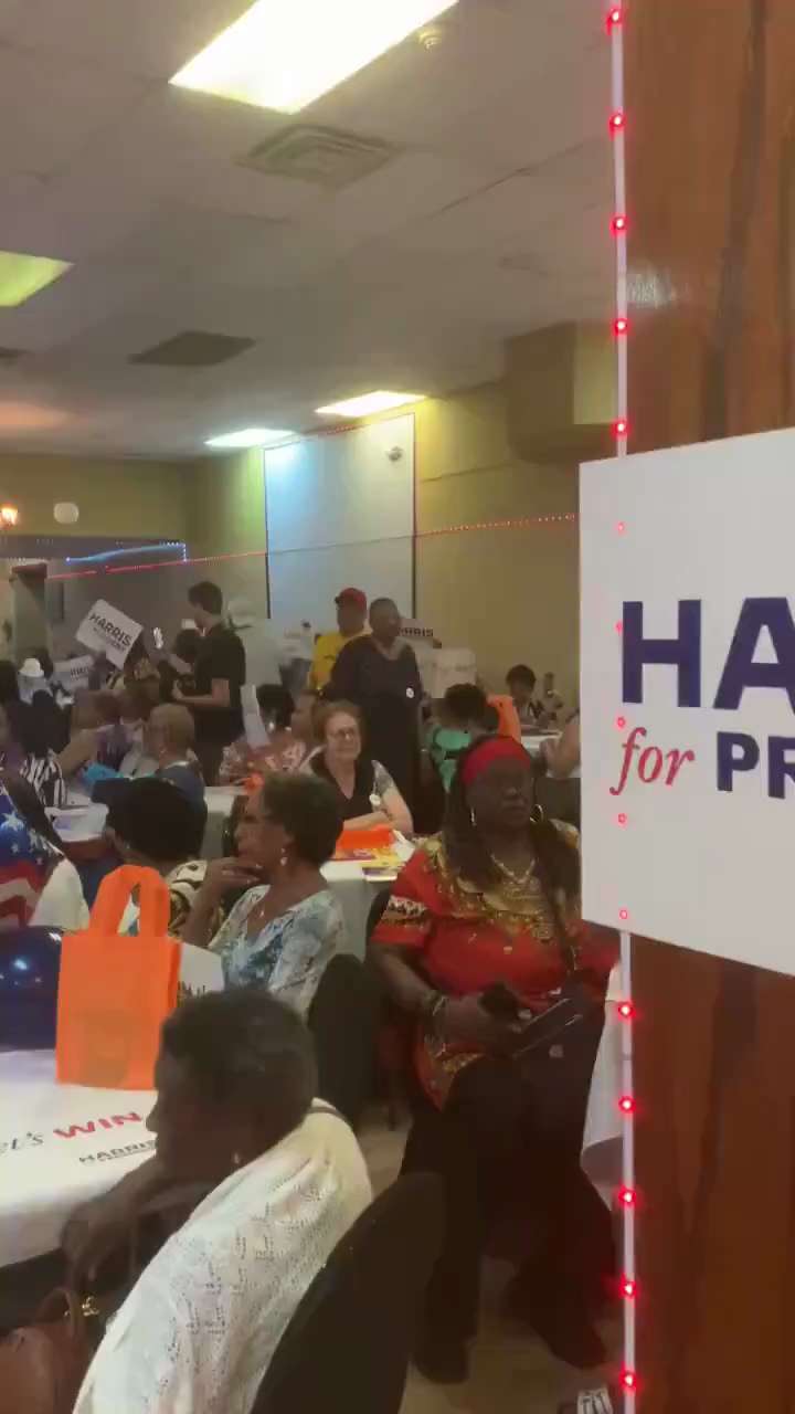 George: “Kamala Harris is holding a rally in deep blue Philadelphia, and only 68 people showed up 😂...