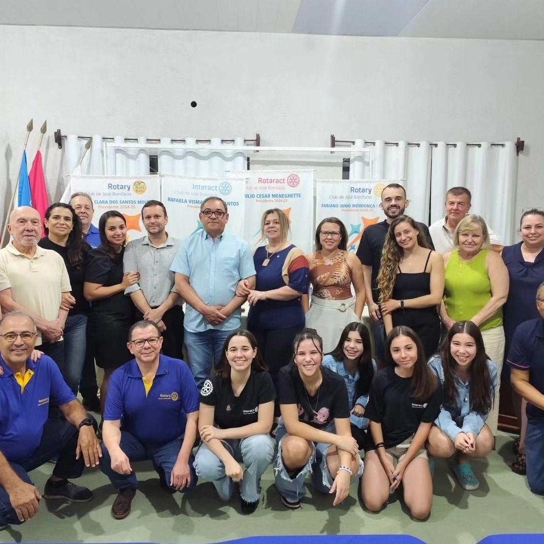 Reunião Ordinária do Rotary Club de José Bonifácio, onde foi empossado o novo companheiro do clube -...