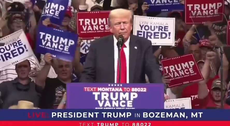 TREMENDOUS Greeting For President Trump In Bozeman As Over 30,000 Patriots Cheer. Very Sad News For ...