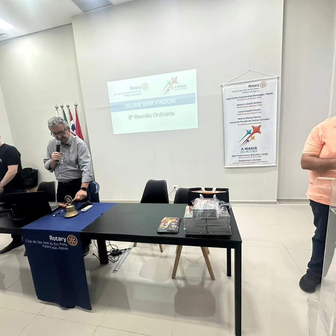 Texto do Rotary Club de São José do Rio Preto - Palácio das Águas:

Nesta segunda-feira, dia 19 de a...