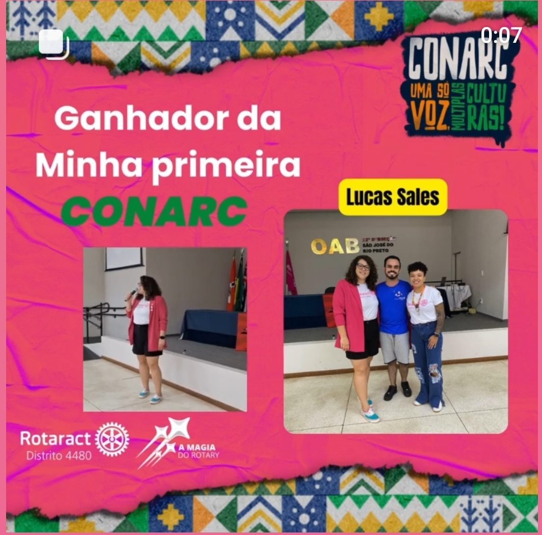 Texto do Rotaract4480:

Isso não é apenas um Distrito, é uma verdadeira família!

É com muita alegri...