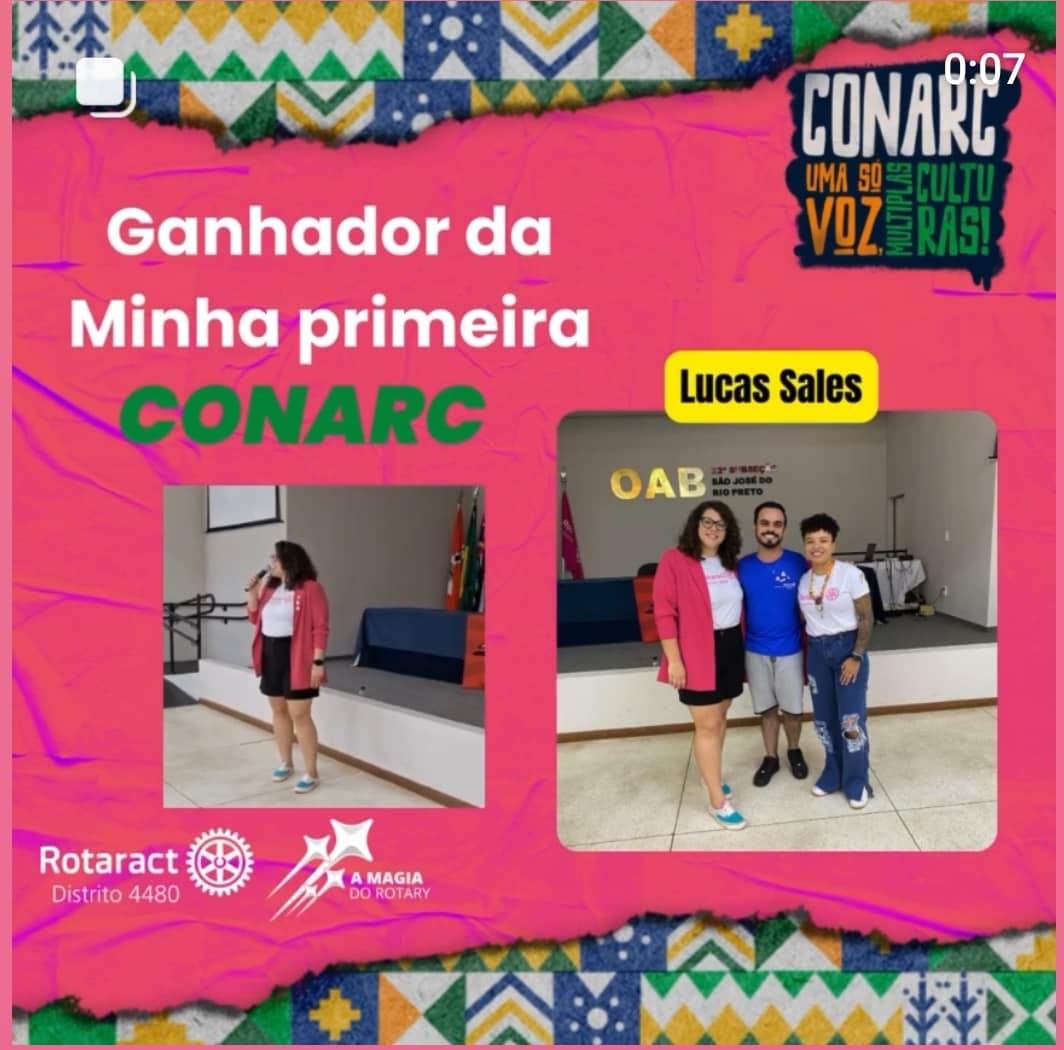 Texto do Rotaract4480:

Isso não é apenas um Distrito, é uma verdadeira família!

É com muita alegri...