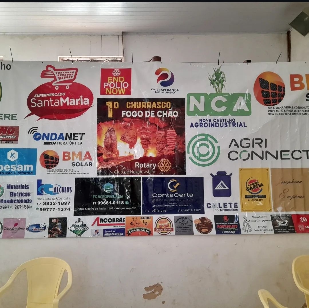 Texto do Rotary Club de Nova Castilho:

Nesse sábado, 7 de setembro, no salão de festas da igreja re...