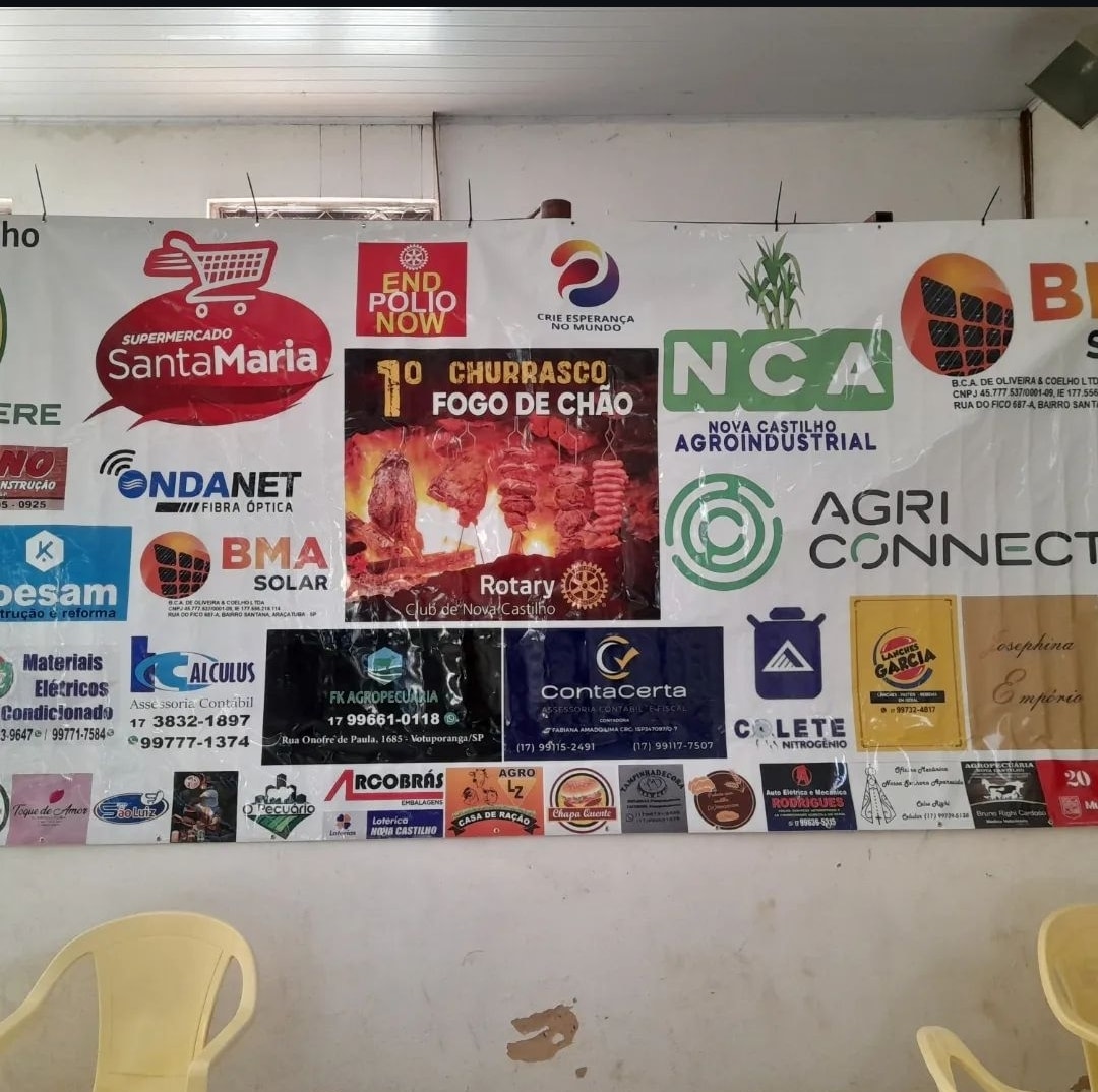 Texto do Rotary Club de Nova Castilho:

Nesse sábado, 7 de setembro, no salão de festas da igreja re...