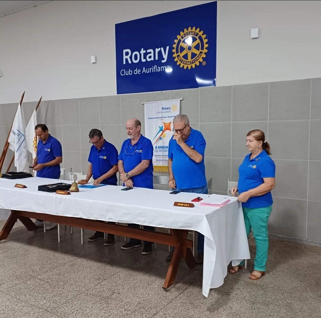 Texto do Rotary Club de Auriflama:

No dia 05/09 ocorreu a nossa 10ª Reunião do Ano Rotário 2024/202...