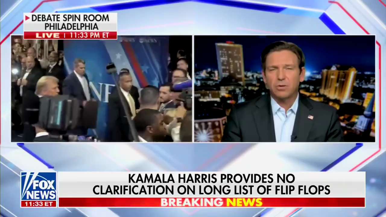 GOV. RON DESANTIS: "It was a 3-on-1 debate."