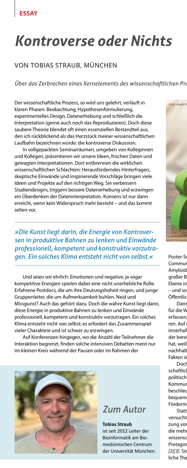 Tobias Straub, Leiter der Bioinformatik am Bio-medizinischen Zentrum der Universität München, rechne...