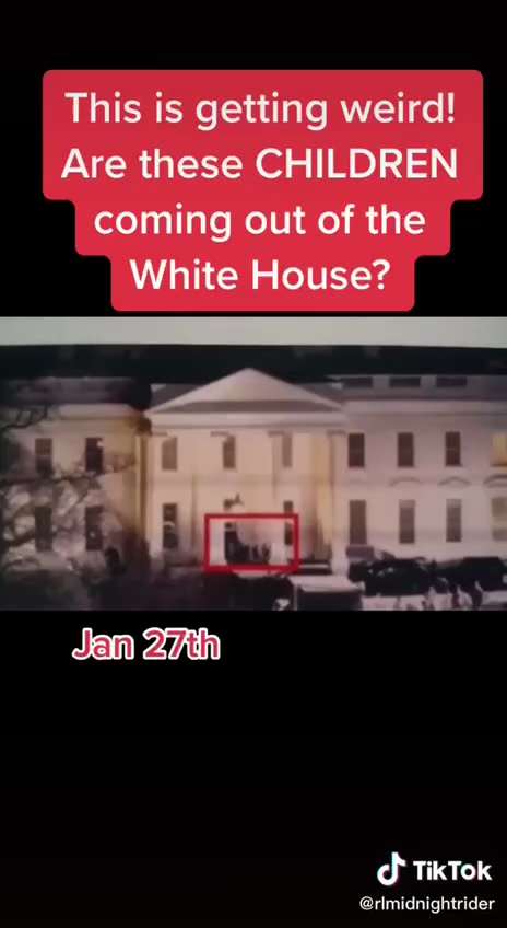これは奇妙なことだ！
この子供たちは
ホワイトハウスから出てきたのか？ 

