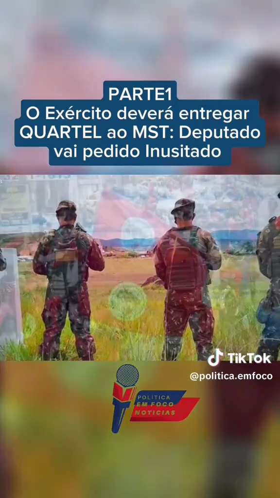 SERÁ QUE O EXÉRCITO BRASILEIRO VAI TRAIR NOVAMENTE E ENTREGAR SUAS TERRAS PARA OS TERRORISTAS DO MST...