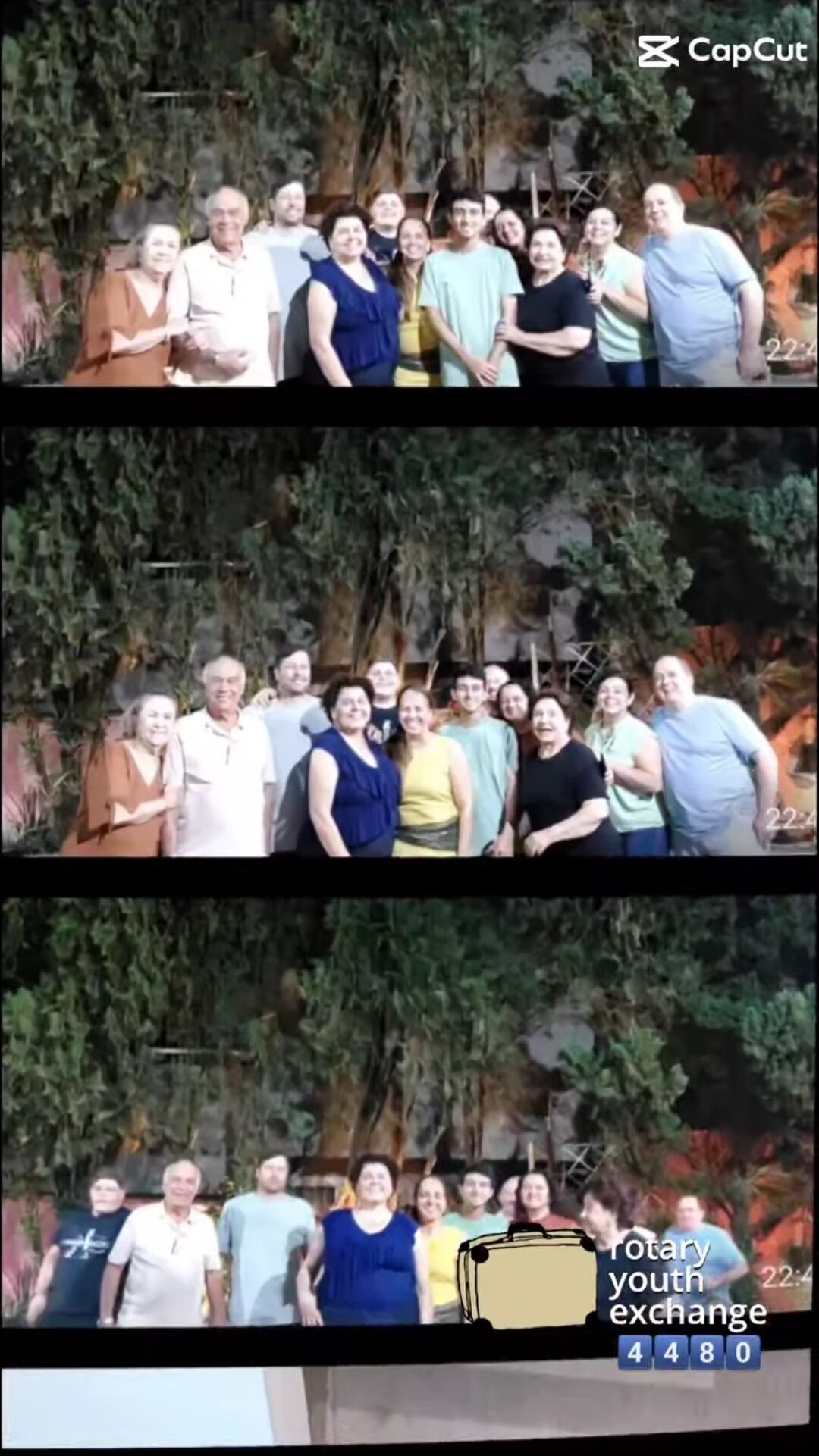 Texto do YEP4480:

A família hospedeira Fabrício e Helsie realizaram um jantar de boas vindas para o...