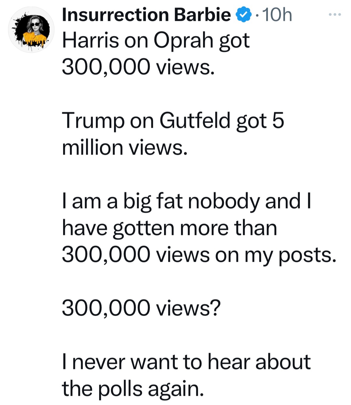 It would be a Landslide…except for The Cheat 🤷‍♂️🤷‍♂️🤷‍♂️