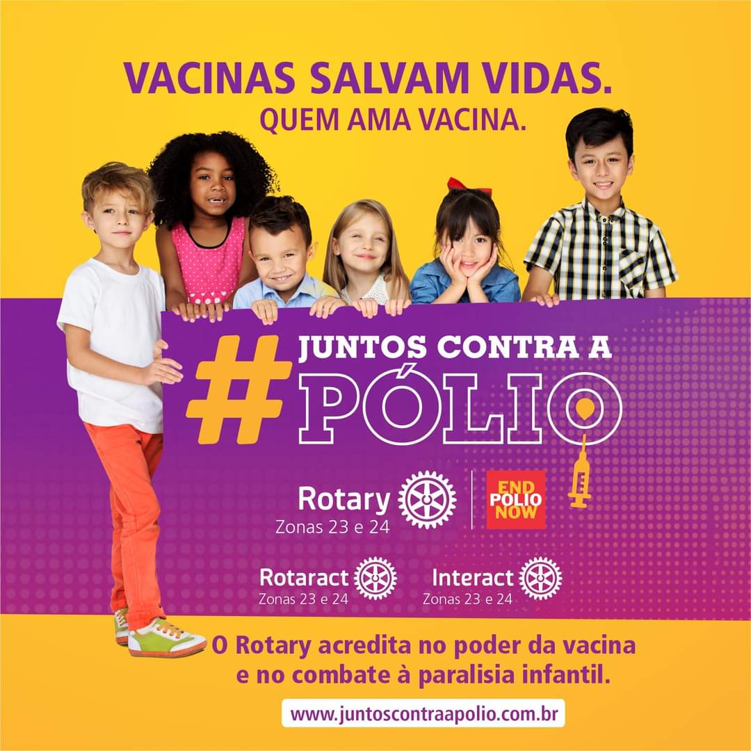 Texto do Rotary Imagem Pública Brasil:

Para conscientizar a população sobre a importância da vacina...